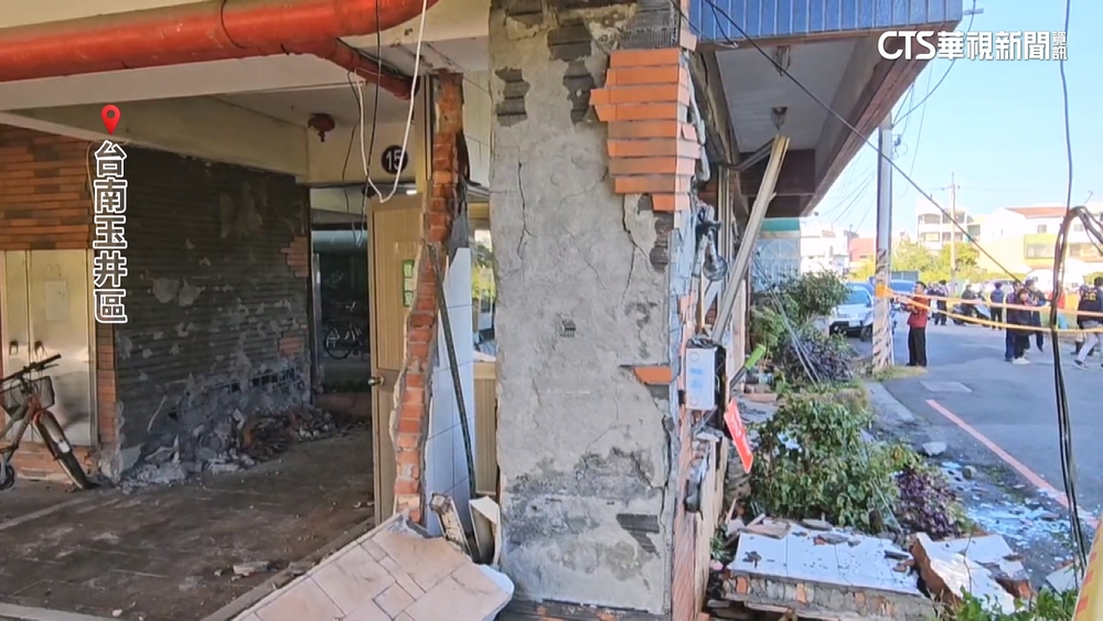 台南傾倒危機！玉井「文化大廈」梁歪水泥剝落　急撤26戶