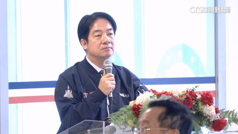 勗勉官兵談及預算　賴清德：支持國防不該分朝野