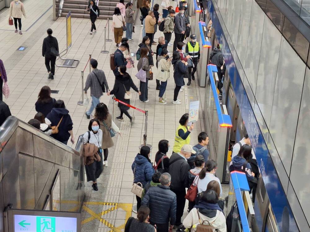 北捷運即日起出動人力加強宣導3大重點。圖／北捷公司提供