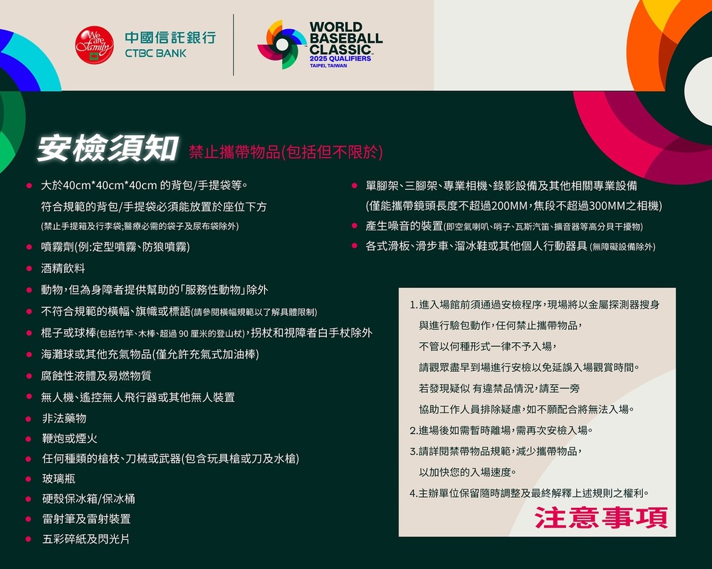 圖／翻攝自WBCQ世界棒球經典賽資格賽臉書