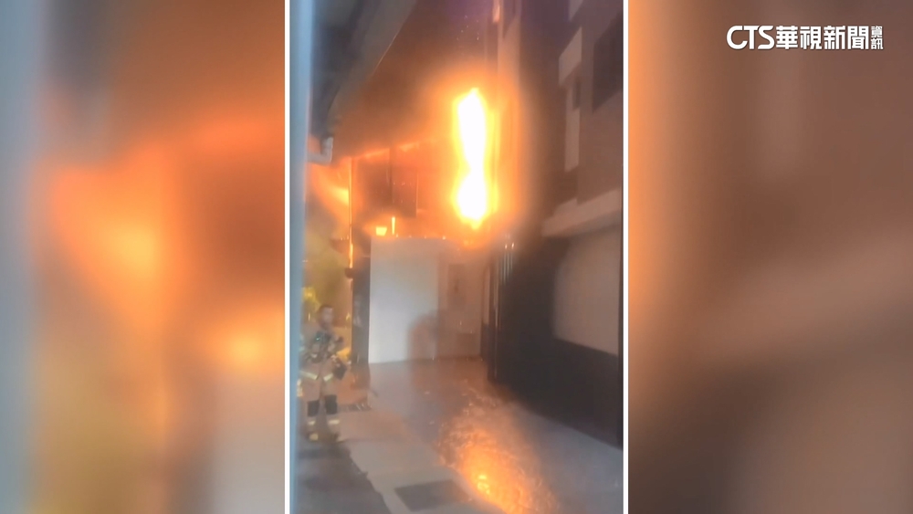 彰化市暗夜火警民宅　2層樓全面燃燒居民驚嚇