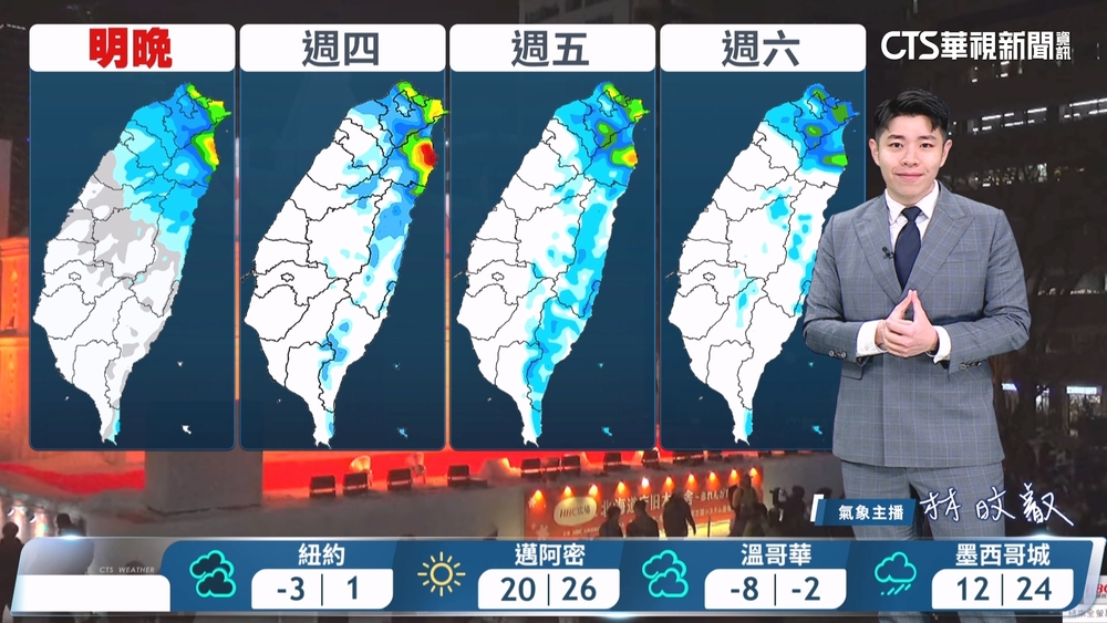 寒流影響　天氣寒冷　白天轉乾