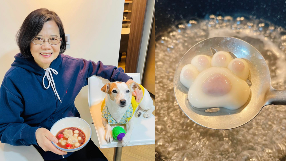 蔡英文煮「貓掌元宵」：只有我家有　網狂喊羨慕：太可愛！