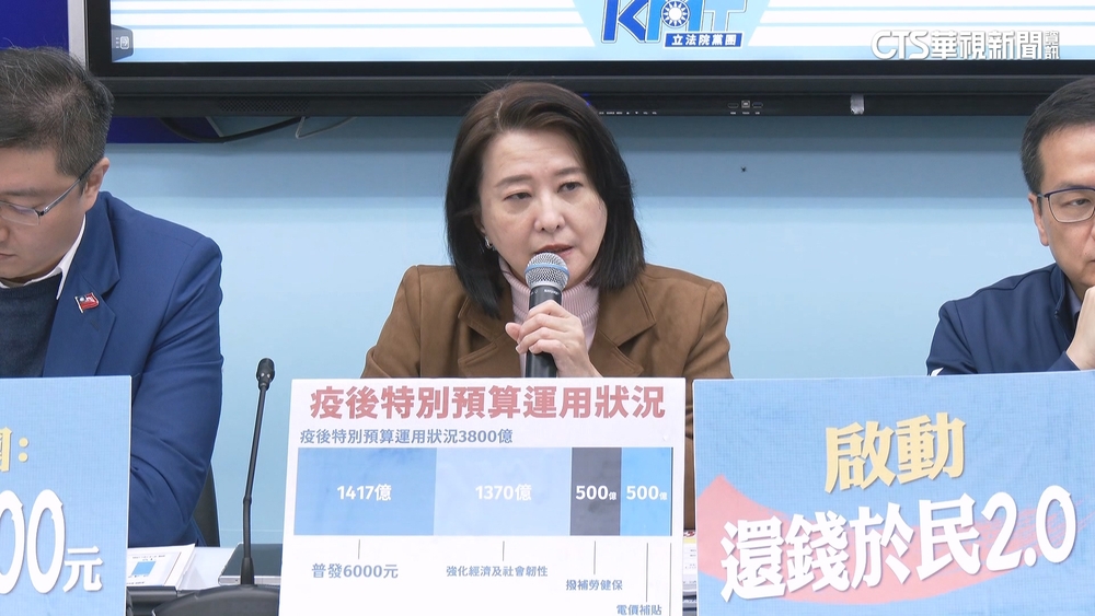 藍指「去年稅收超徵5283億」喊普發萬元　綠：太民粹