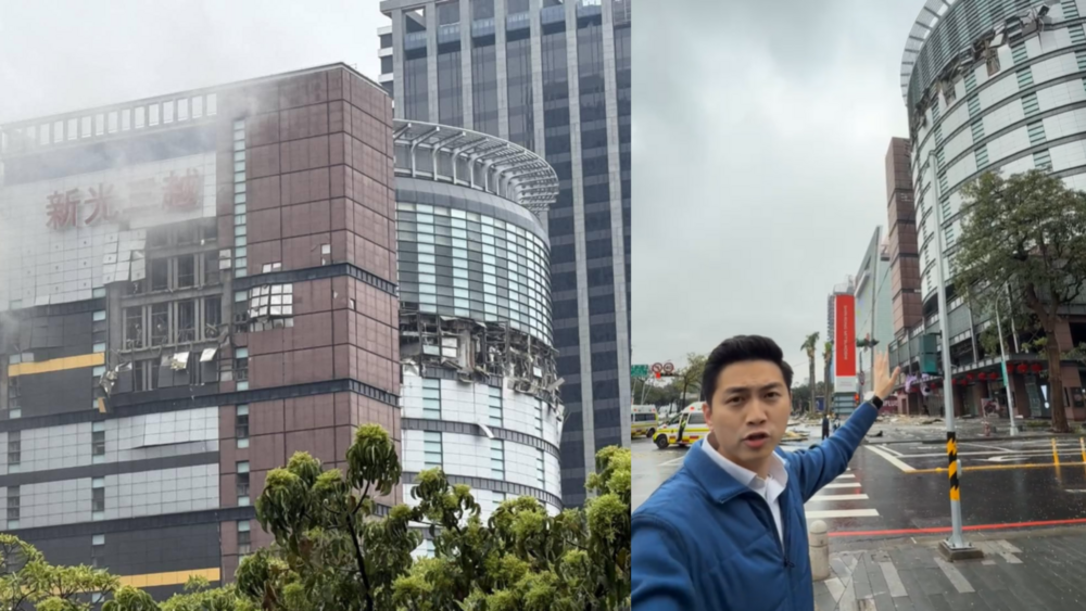 台中新光三越發生爆炸意外　藍委廖偉翔現場開直播籲別靠近：非常嚴重