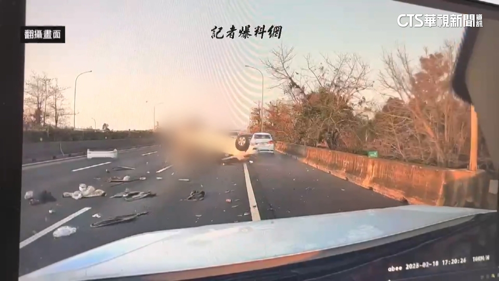 國1北上豐原段6車連環撞　乘客遭拋飛車外釀2死