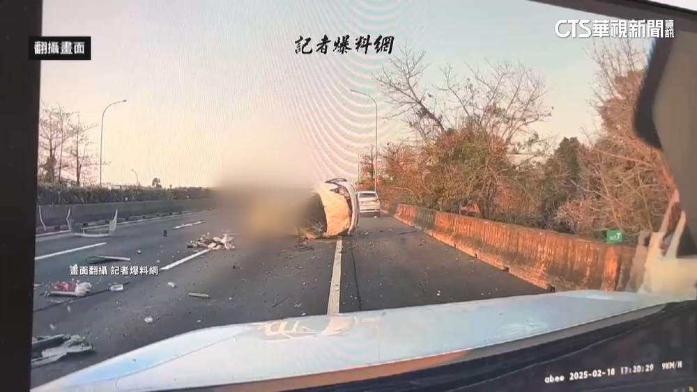 國道豐原段6車追撞　2人疑拋飛　急救後宣告不治