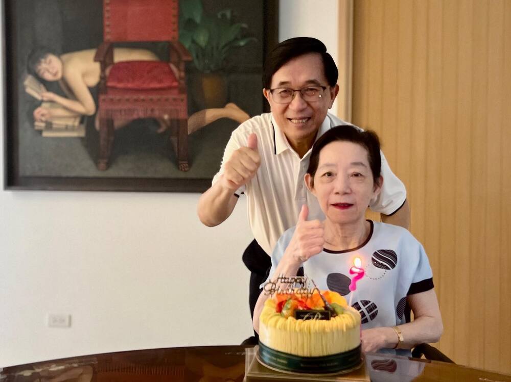 扁珍結婚50週年　陳水扁：能共度金婚是上天賜給的最好禮物