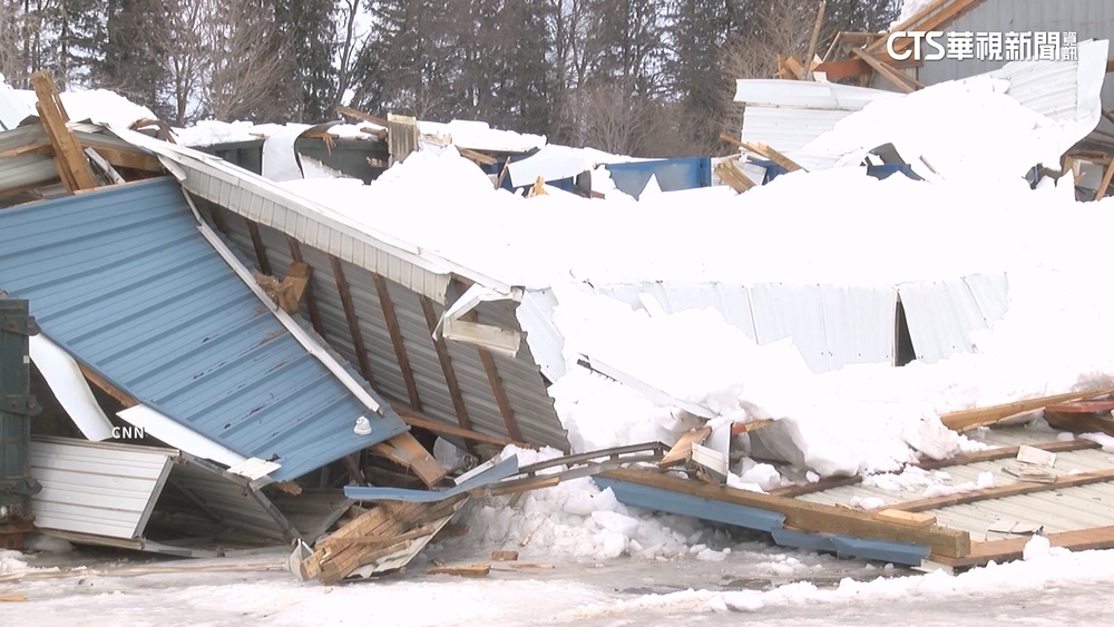 美紐約小鎮積雪過重　壓垮消防隊等建築