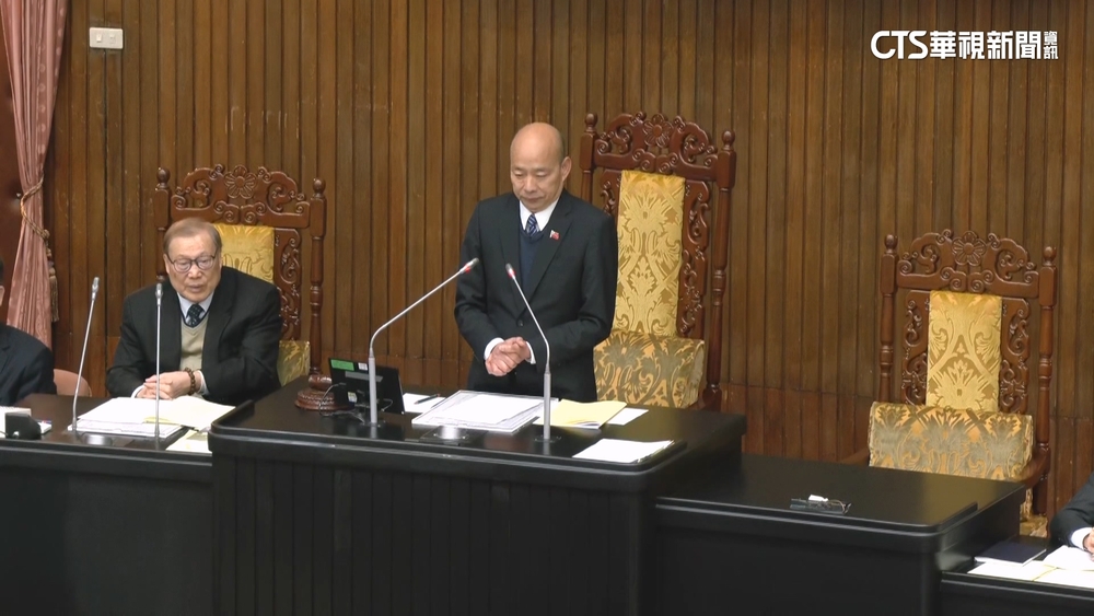 立院開議藍杯葛7分鐘！　卓揆報告受阻喊「團結」