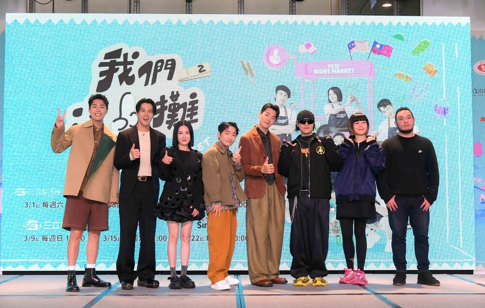 蔡凡熙(左起)、胡宇威、苗可麗、蔡昌憲、禾浩辰、怕胖團