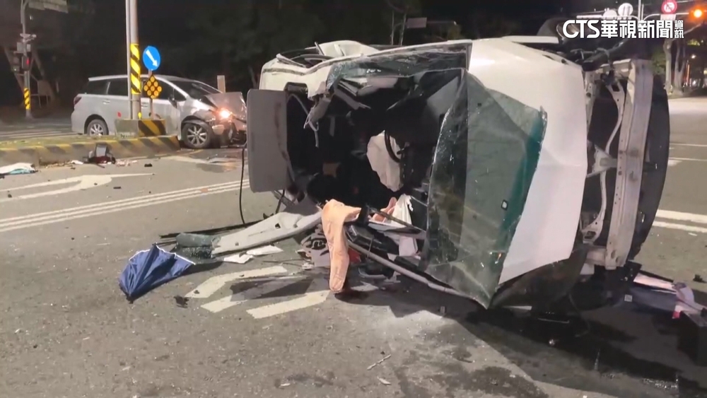疑閃燈路口未減速停讓！　台中2車碰撞1死1傷