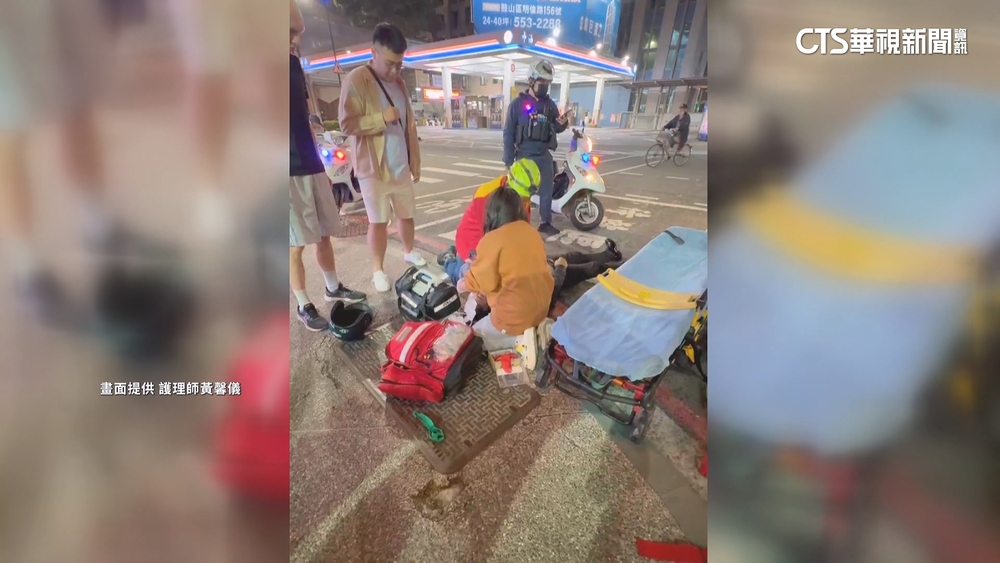 護理師見義勇為救倒地騎士　家屬：幸運碰天使救命