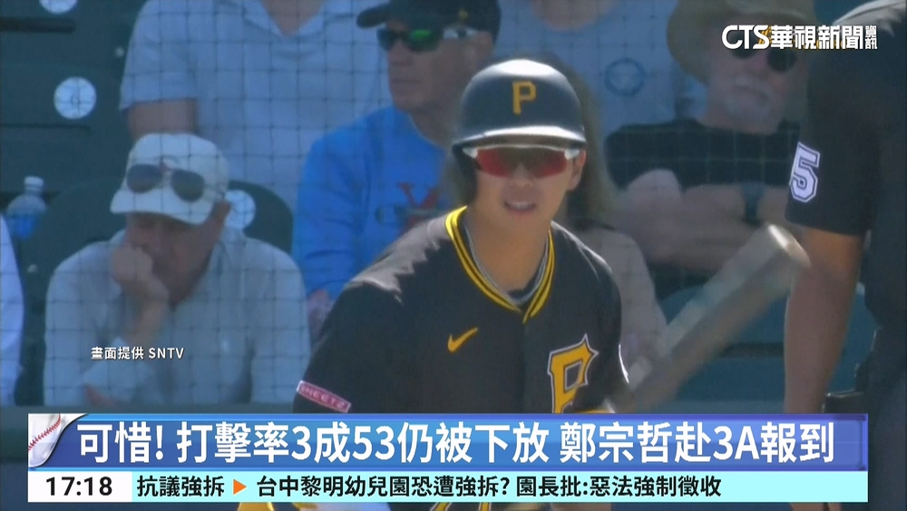 可惜！　打擊率3成53仍被下放　鄭宗哲赴3A報到