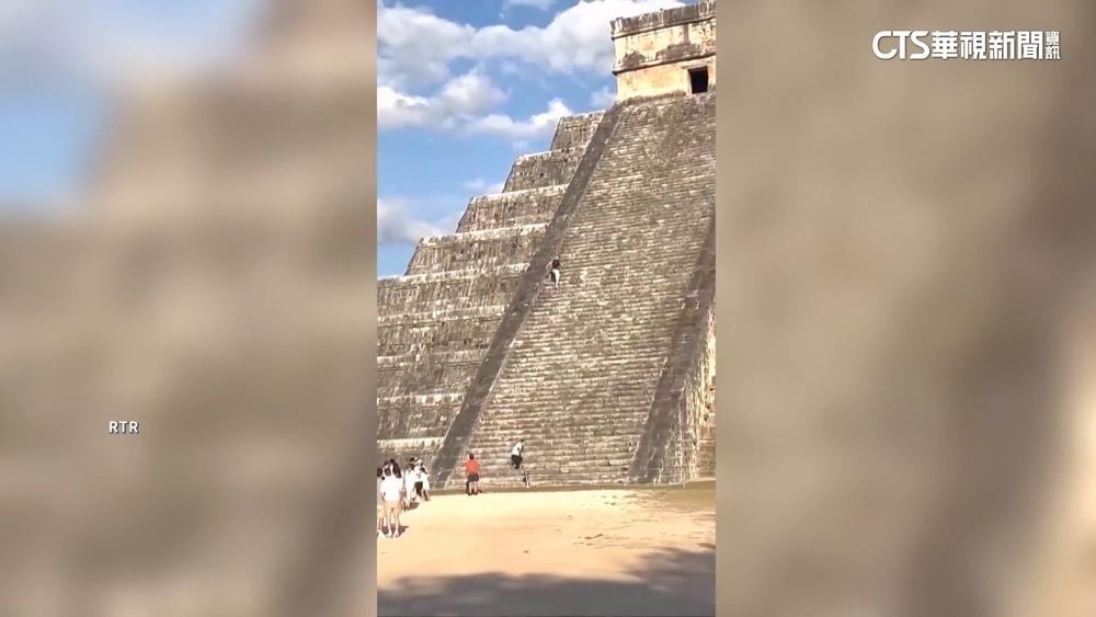 跑給保全追！德客違規爬瑪雅遺跡　民眾怒批誇張