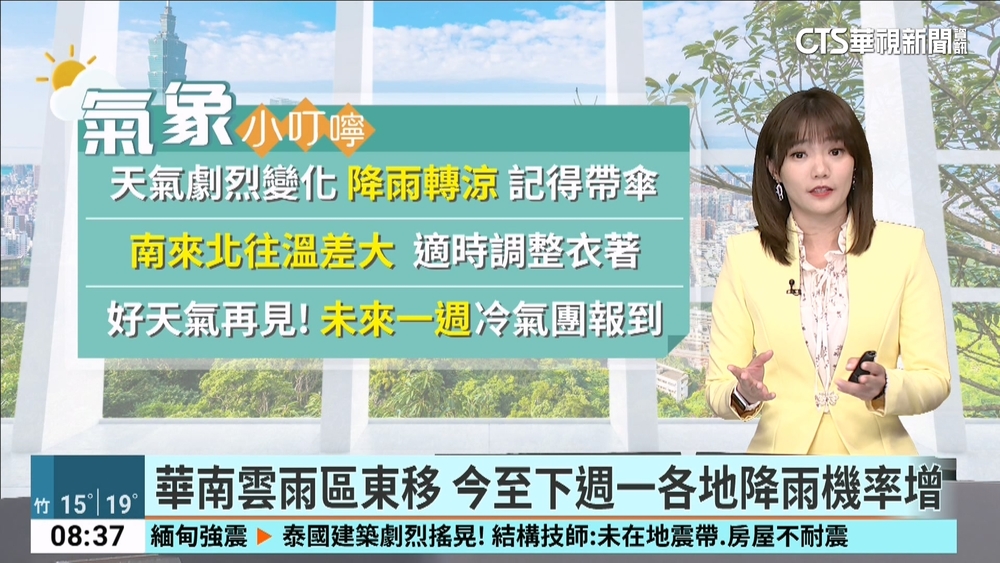 今明東北季風升級為大陸冷氣團　各地感受濕冷