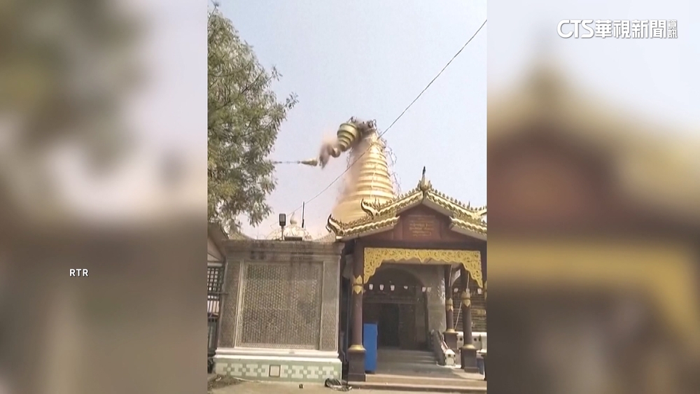 佛陀國度蒙難！　緬甸曼德勒寺院佛塔遭地震摧毀