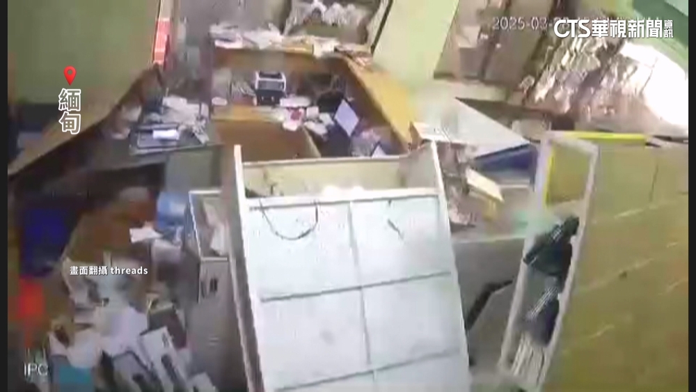 緬甸強震重創曼德勒！民眾尖叫逃生　一度被貨架淹沒