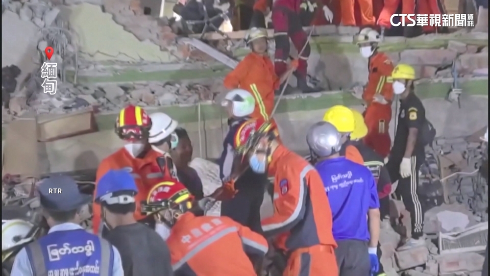 緬甸救災傳好消息　女困倒塌酒店近60hrs脫困
