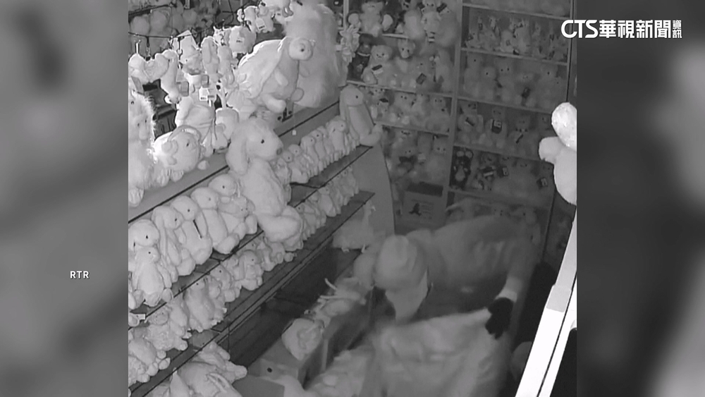 英國竊賊闖玩偶店　開車撞毀門偷走總價85萬布偶