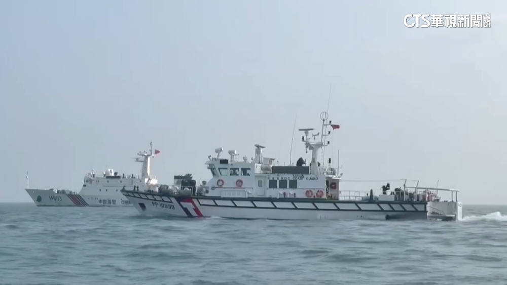 中共海警船再擾金門海域！我方派巡防艇監控驅離