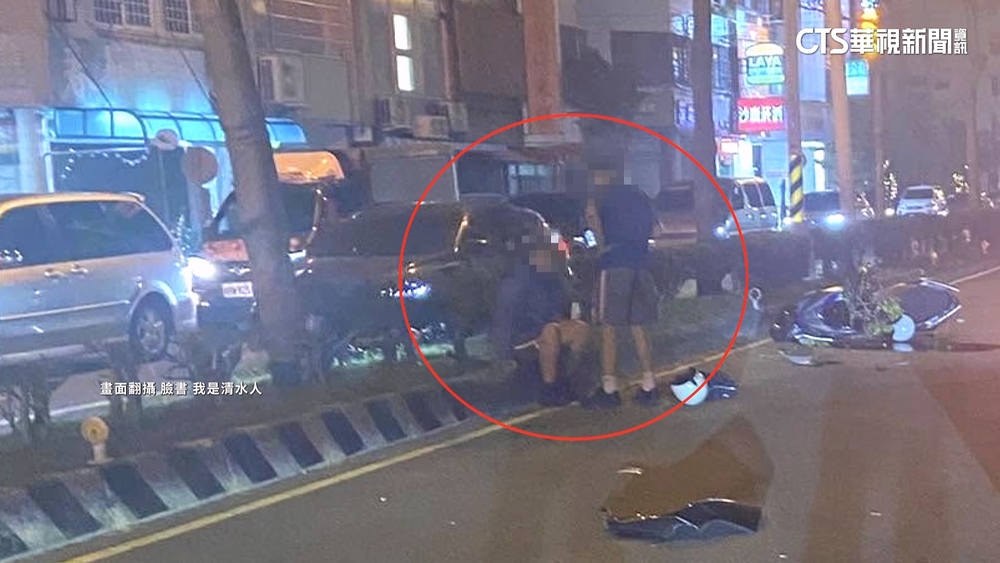 高中生雙載超車追撞轎車噴飛　險遭車輾民眾嚇壞