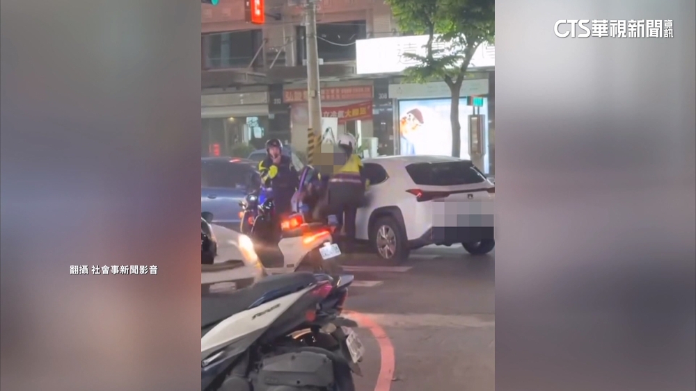 男酒駕心虛拒檢加速逃　闖燈撞車狼狽遭逮