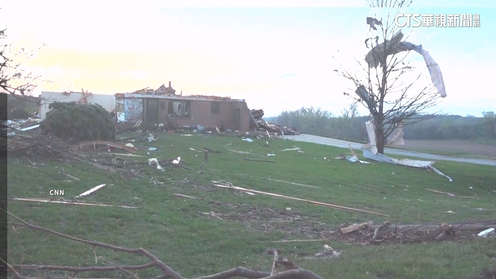 一天逾10個龍捲風！　美中西部房屋被夷平