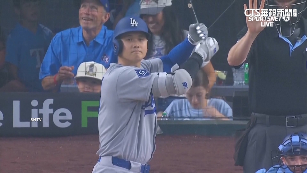 當爸後首戰！　大谷翔平未繳安打　吞1K獲1保送