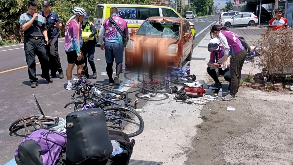 康橋單車環台7學生遭撞受傷　賈永婕證實「兒也在隊伍中」：逆向車很過分