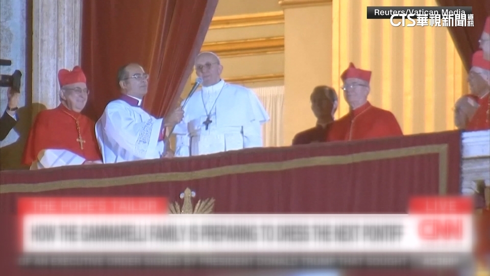 教宗御用羅馬裁縫店　準備3尺寸服飾供新任教宗選擇