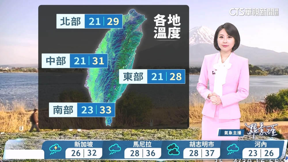 晴到多雲天氣穩定　午後山區零星陣雨