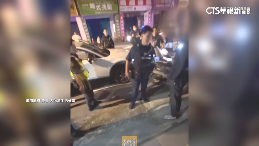 4輛警車.12名員警包圍車禍　乘客控警執法有瑕疵