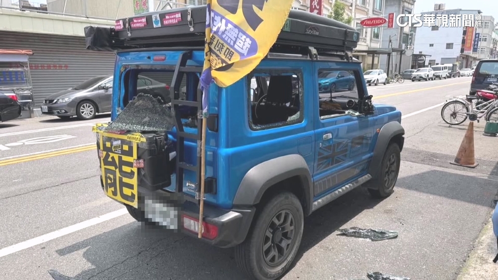 苗栗罷免宣傳車被砸　38歲男涉恐嚇.毀損送辦