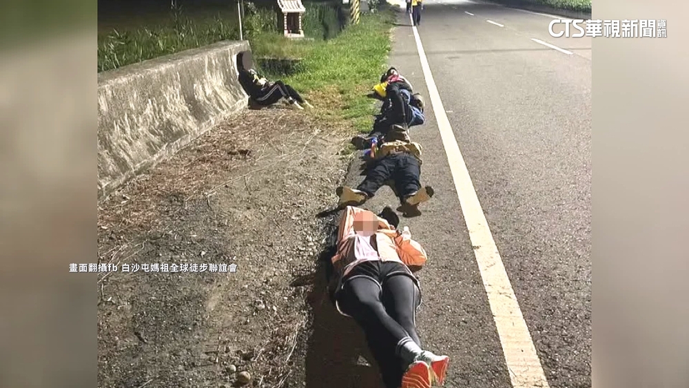 香燈腳休息亂象多　半夜躺路邊超危險.睡賣場帳篷