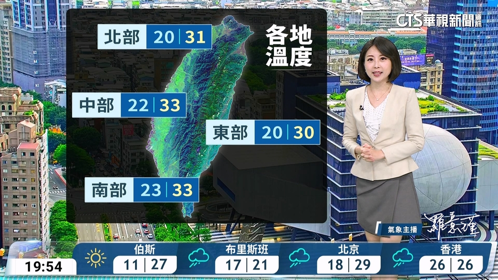 晴到多雲溫暖偏熱　山區午後局部陣雨