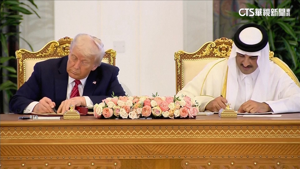 川普訪問卡達！　王室送「總統專機」　波音簽下最大訂單