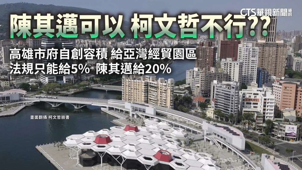 柯文哲臉書質疑亞灣2.0計劃容獎　高市府：混淆視聽