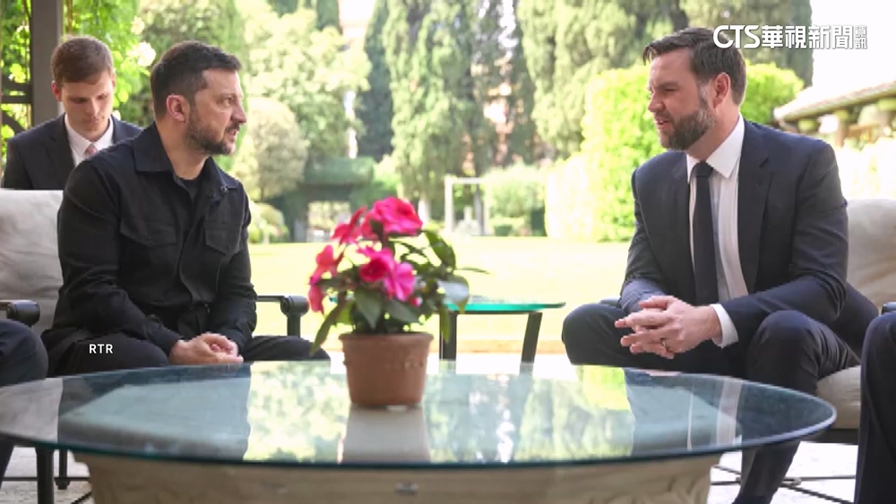 破冰！　澤倫斯基見范斯　白宮爭吵後首會談