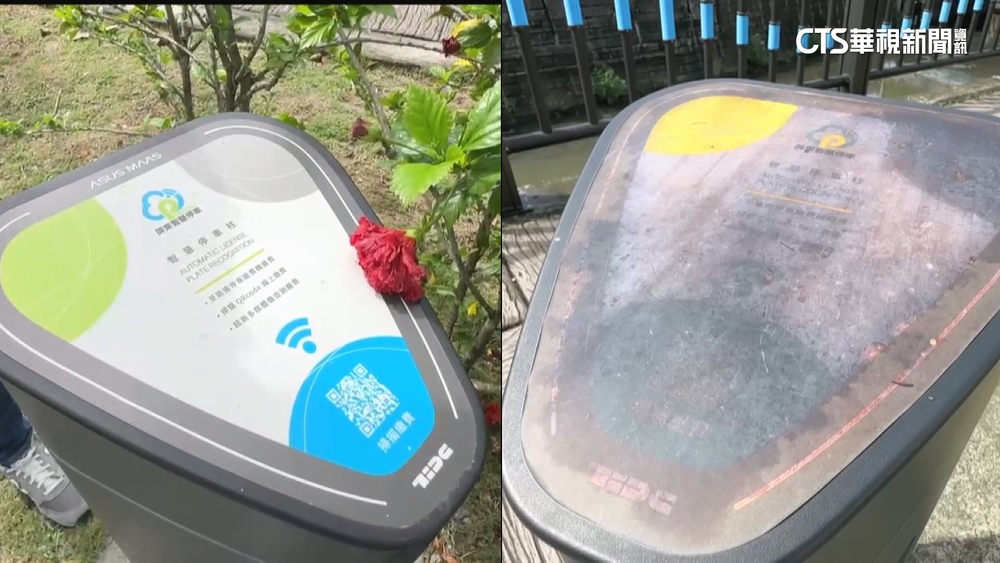 日頭赤炎炎！　屏東智慧停車柱被「曬壞」　交旅處：請廠商改善