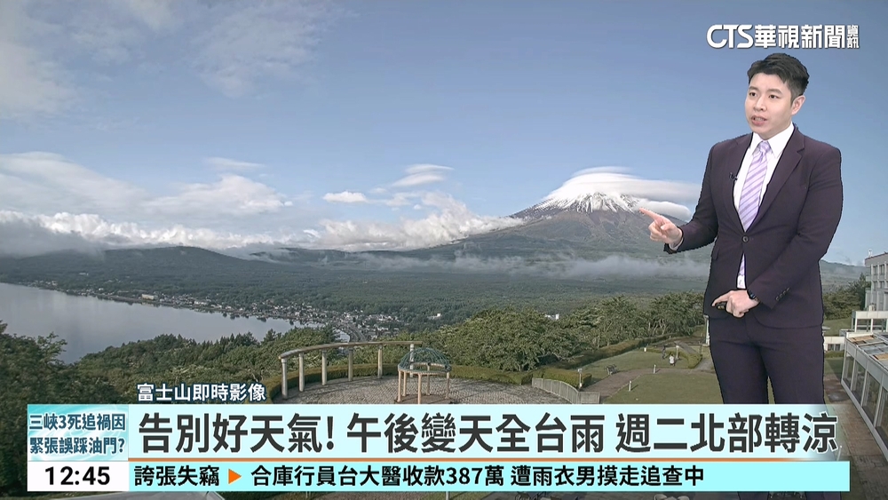 別好天氣！午後變天全台雨　週二北部轉涼