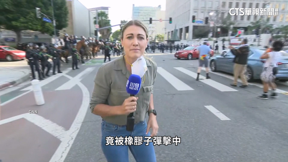 國民兵進駐洛杉磯衝突愈烈　澳洲記者遭橡膠子彈擊中