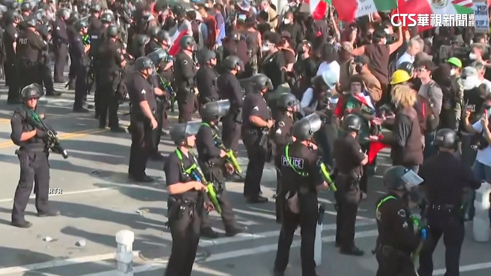 洛城抗議Day4　川普加派2千國民兵.700陸戰隊員