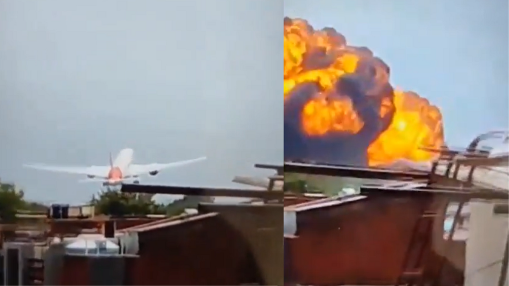 印度航空客機剛起飛傳墜毀　機上載242人、現場濃煙密布