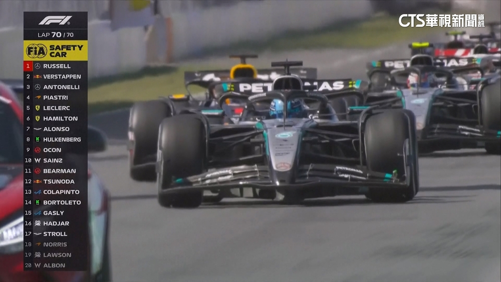 麥拉倫第67圈兩車擦撞　Norris退賽承認錯誤