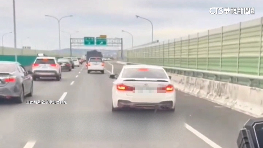 快速道路行車糾紛！　蛇行揮利器嗆後車　遭提告恐嚇