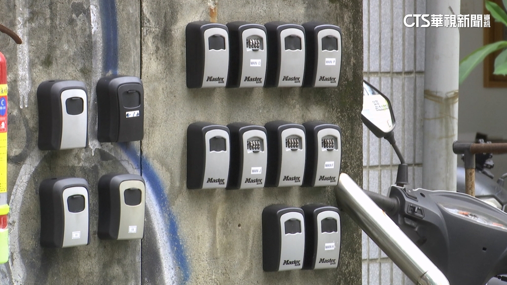 北市華陰街神秘「密碼鎖牆」！　鄰曝：鎖著日租套房鑰匙
