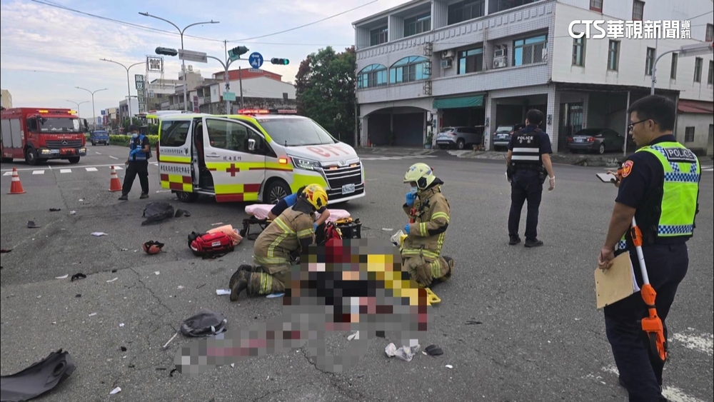 台南死亡車禍！　母女雙載上班遭撞飛　重摔送醫不治