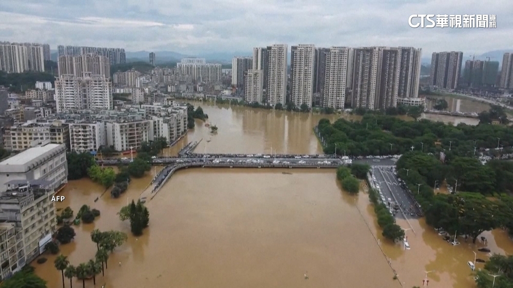 季風豪雨襲中國廣東7萬人撤離　釀水災埋山崩隱患