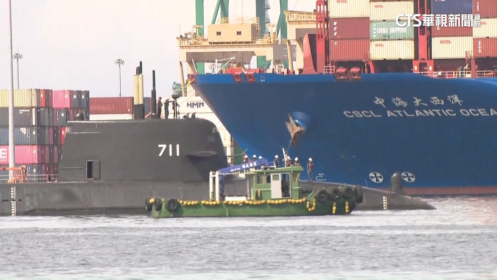 網傳海鯤軍艦「艇體變形」　台船：凸起處為測距聲納